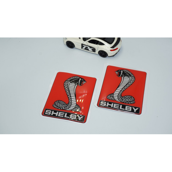 DK Tuning Ford Mustang Shelby Kobra Çamurluk Yanı Damla Desen 3D Logo Arma - 2