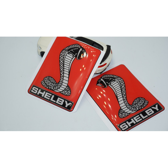 DK Tuning Ford Mustang Shelby Kobra Çamurluk Yanı Damla Desen 3D Logo Arma - 4
