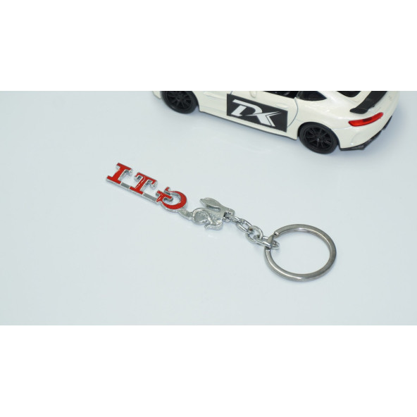 DK Tuning GTİ Koşan Tavşan Logo Krom Metal Çift Yön Anahtarlık - 3