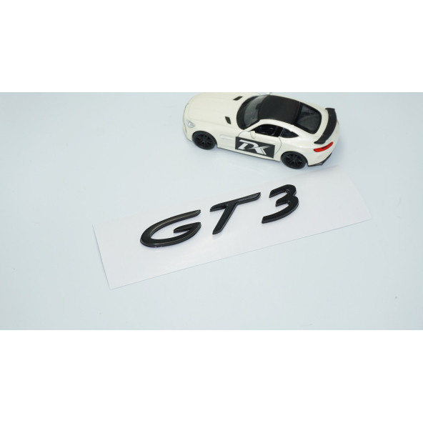 DK Tuning Porsche 911 GT3 Bagaj Siyah ABS Yazı Logo Amblem - 2