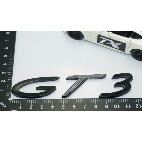 DK Tuning Porsche 911 GT3 Bagaj Siyah ABS Yazı Logo Amblem - 4