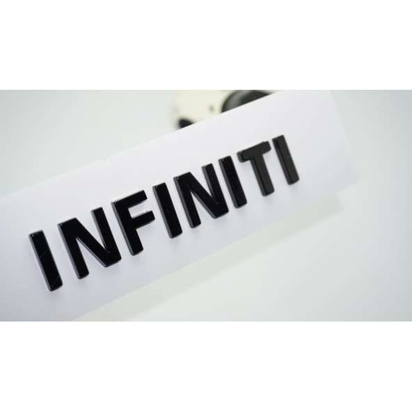 DK Tuning İnfiniti Siyah ABS Bagaj Yazı Logo