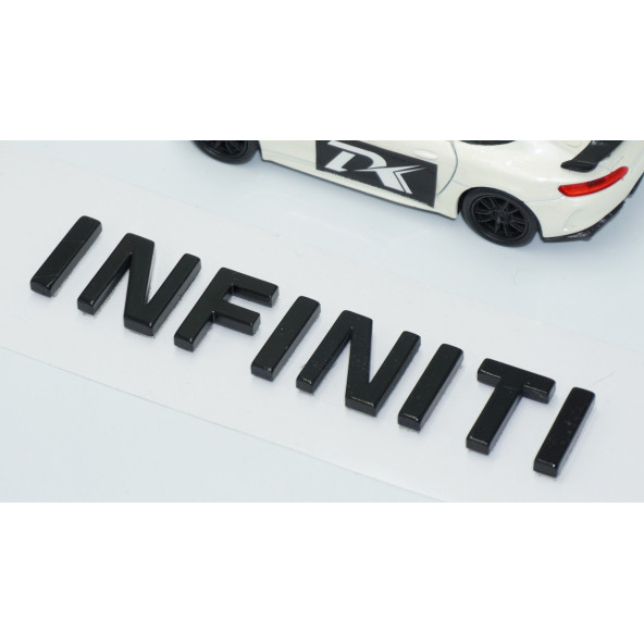 DK Tuning İnfiniti Siyah ABS Bagaj Yazı Logo - 3
