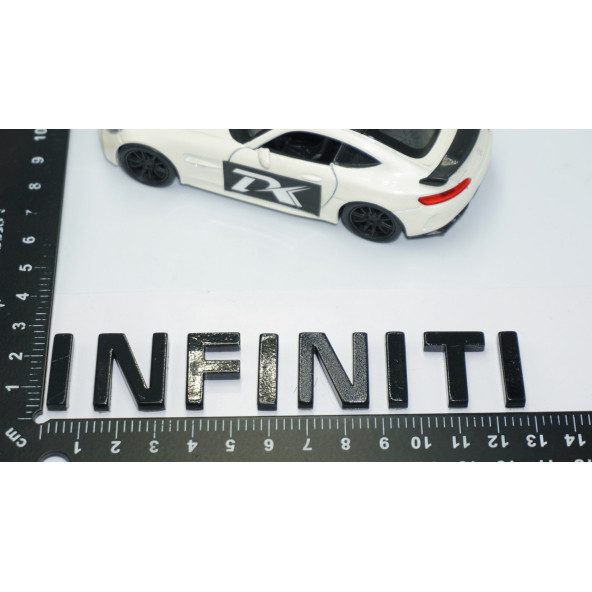DK Tuning İnfiniti Siyah ABS Bagaj Yazı Logo - 4