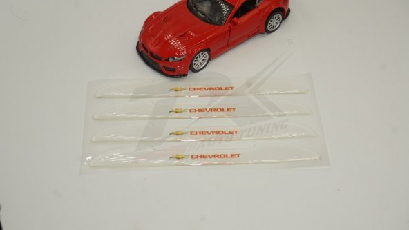 Chevrolet Logo Kapı Kenarı Koruma Şeffaf Kauçuk 3M Band New Style - 2