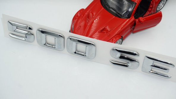 500 SE Bagaj Krom Metal 3M 3D Yazı Logo - 5