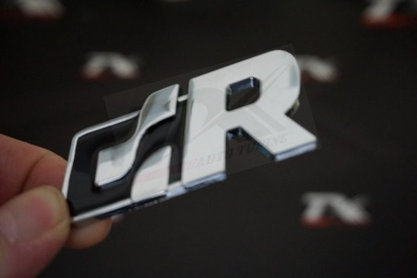 Volkswagen R R32 R36 GTI Racing Krom Metal Ön Panjur Vidalı Logo - 2