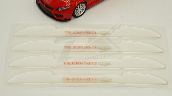 Chevrolet Logo Kapı Kenarı Koruma Şeffaf Kauçuk 3M Band New Style - 6