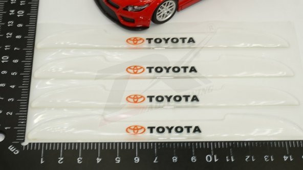 Toyota Logo Kapı Kenarı Koruma Şeffaf Kauçuk 3M Band New Style - 8