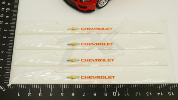 Chevrolet Logo Kapı Kenarı Koruma Şeffaf Kauçuk 3M Band New Style - 7