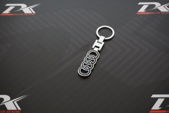 Audi Halka Logo Krom Metal Çift Yön Anahtarlık - 6