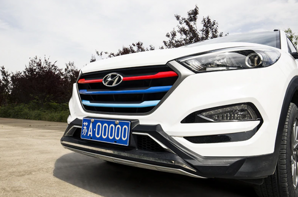 Hyundai Tucson 2015 2018 Modeller Ön Panjur Dekoratif Şeritleri - 4