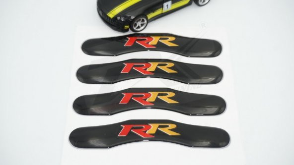 RR Logo Kaliper Üstü 3M 3D Damla Desen Logo Arma Amblem Set - Resim 4