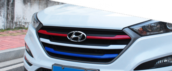 Hyundai Tucson 2015 2018 Modeller Ön Panjur Dekoratif Şeritleri - 7