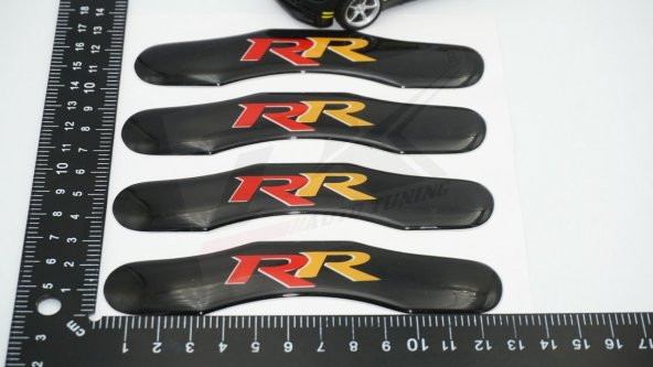 RR Logo Kaliper Üstü 3M 3D Damla Desen Logo Arma Amblem Set - Resim 7