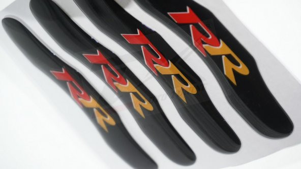 RR Logo Kaliper Üstü 3M 3D Damla Desen Logo Arma Amblem Set - Resim 8