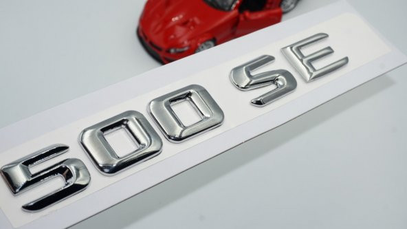 500 SE Bagaj Krom Metal 3M 3D Yazı Logo