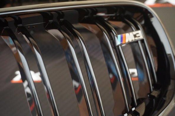 Bmw M3 F30 F35 Çift Bar Ön Izgara Böbrek Glossy Black - 5