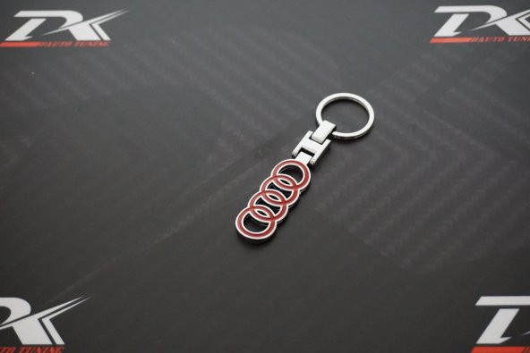 Audi Halka Logo Krom Metal Çift Yön Anahtarlık - 5