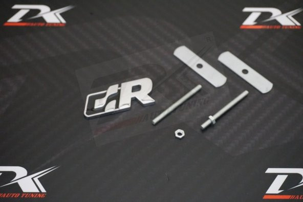 Volkswagen R R32 R36 GTI Racing Krom Metal Ön Panjur Vidalı Logo - 5