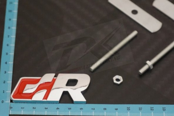 Volkswagen R R32 R36 GTI Racing Krom Metal Ön Panjur Vidalı Logo - 7