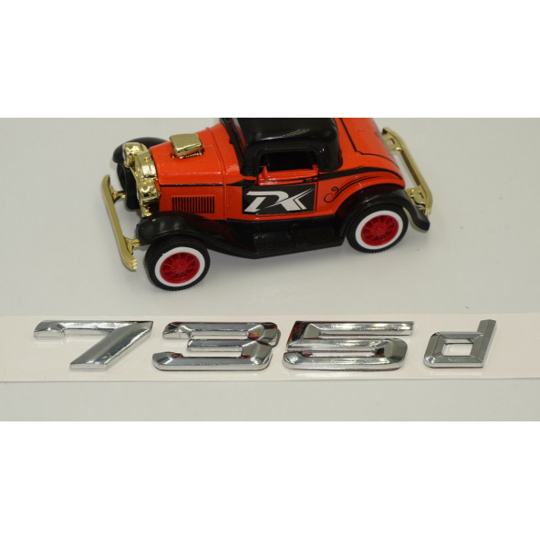 Bmw 735d Krom Metal 3M 3D Bagaj Logo Yazı Orjinal Ürün - 3