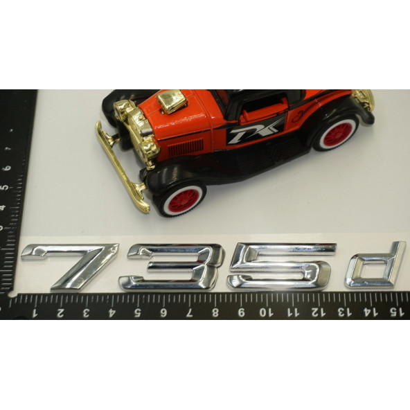 Bmw 735d Krom Metal 3M 3D Bagaj Logo Yazı Orjinal Ürün - 6