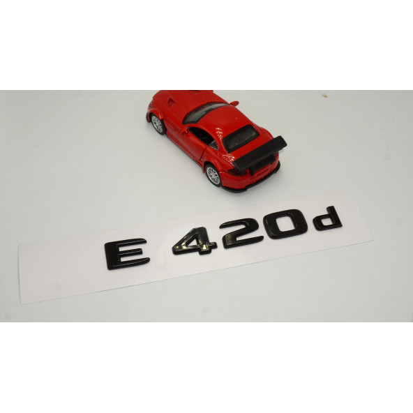 E 420d Bagaj Parlak Siyah ABS 3M 3D Yazı Logo - 2