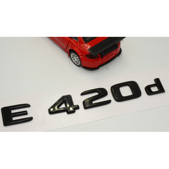 E 420d Bagaj Parlak Siyah ABS 3M 3D Yazı Logo - 3