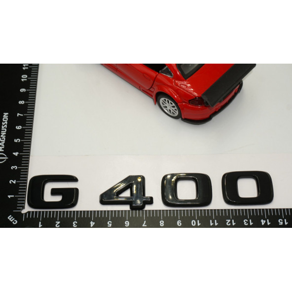 G 400 Bagaj Parlak Siyah ABS 3M 3D Yazı Logo - 4