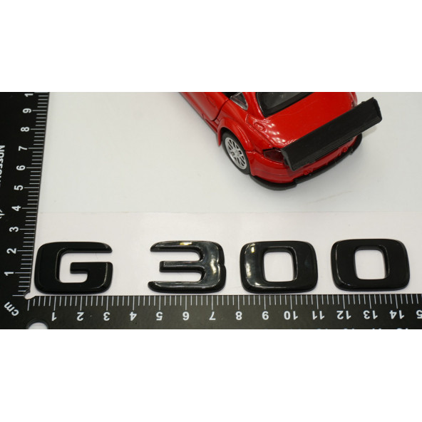 G 300 Bagaj Parlak Siyah ABS 3M 3D Yazı Logo - 5