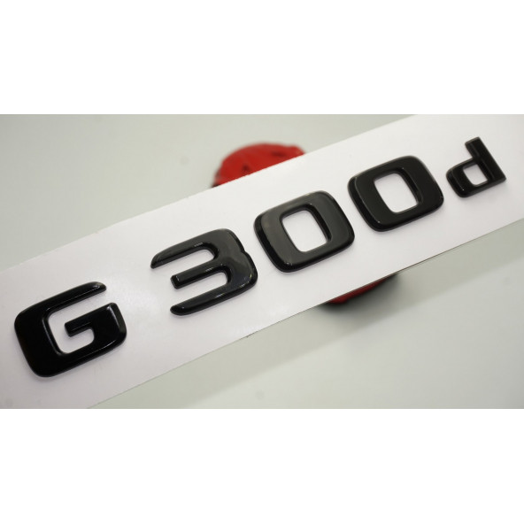 G 300d Bagaj Parlak Siyah ABS 3M 3D Yazı Logo