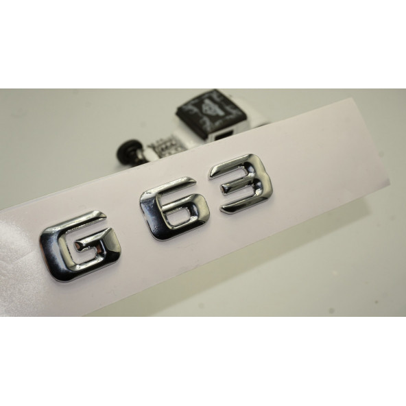 G63 Bagaj Krom Metal 3M 3D Yazı Logo