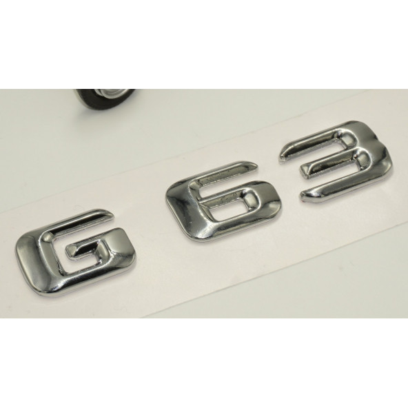 G63 Bagaj Krom Metal 3M 3D Yazı Logo - 3