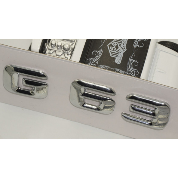 G63 Bagaj Krom Metal 3M 3D Yazı Logo - 4