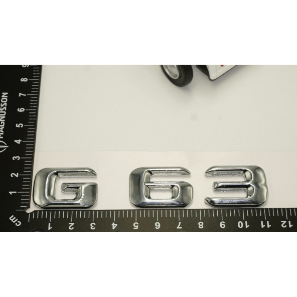 G63 Bagaj Krom Metal 3M 3D Yazı Logo - 5