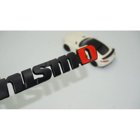 DK Nissan Nismo Siyah Kırmızı Bagaj Logo Arma Amblem