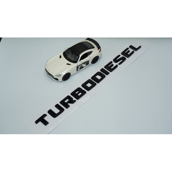 DK Tuning TurboDiesel Bagaj Siyah ABS Yazı Logo Amblem Benz İle Uyumlu