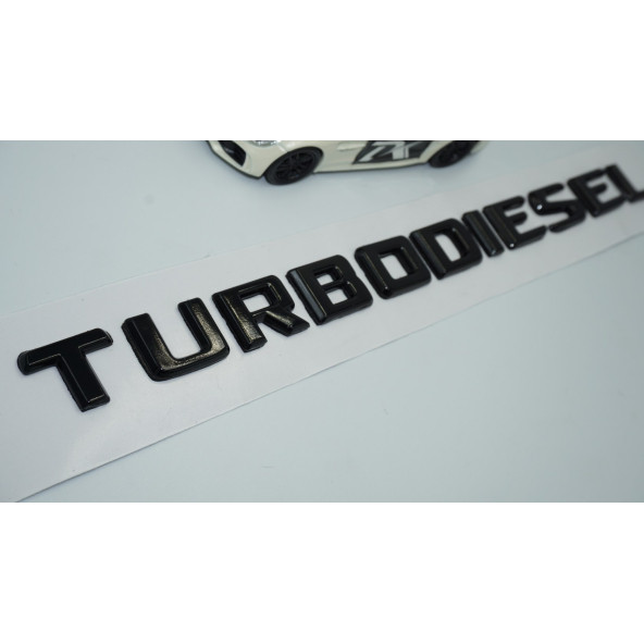 DK Tuning TurboDiesel Bagaj Siyah ABS Yazı Logo Amblem Benz İle Uyumlu - 2