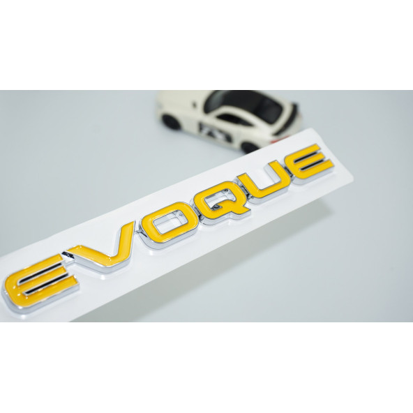 DK Tuning Evoque Bagaj Sarı 3M 3D Yazı Logo Range Rover İle Uyumlu