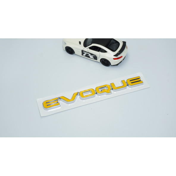 DK Tuning Evoque Bagaj Sarı 3M 3D Yazı Logo Range Rover İle Uyumlu - 2