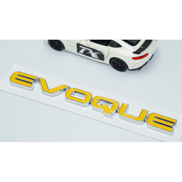 DK Tuning Evoque Bagaj Sarı 3M 3D Yazı Logo Range Rover İle Uyumlu - 3