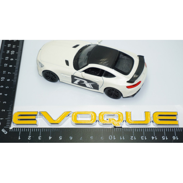 DK Tuning Evoque Bagaj Sarı 3M 3D Yazı Logo Range Rover İle Uyumlu - 4