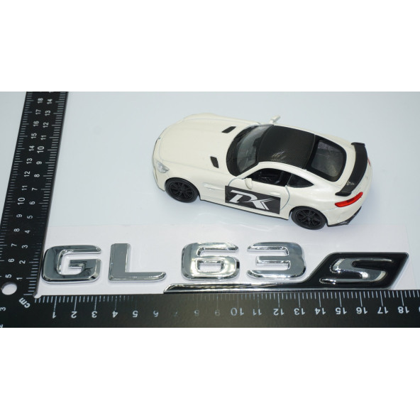 DK Tuning GL63S Bagaj Siyah Krom ABS Yazı Logo Benz İle Uyumlu - 4