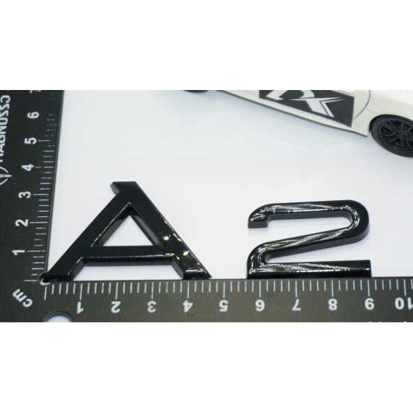 DK Tuning A2 Bagaj Siyah ABS 3M Yazı Logo Audi İe Uyumlu - 4