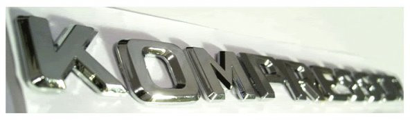 MERCEDES BENZ KOMPRESSOR BAGAJ LOGO 3D 3M KROM - 5