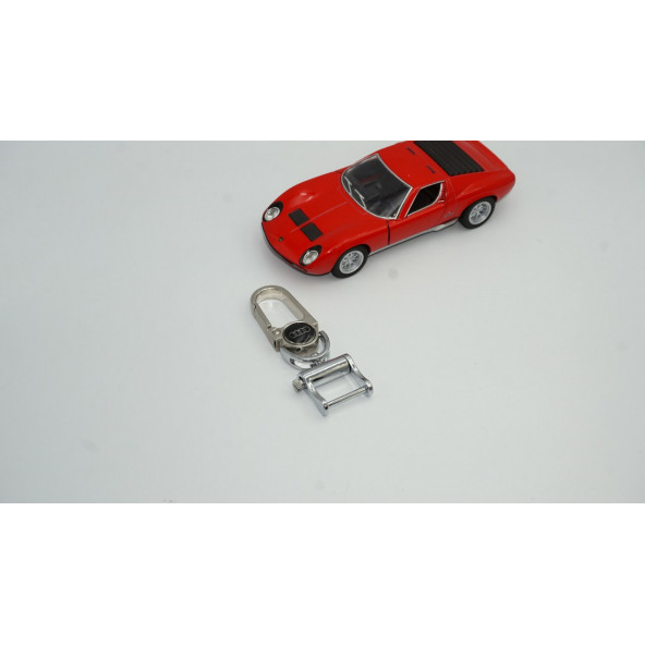 Audi Logo Krom Metal Stil Anahtarlık New Style - 2