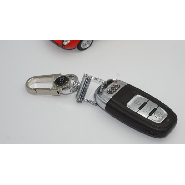 Audi Logo Krom Metal Stil Anahtarlık New Style - 7