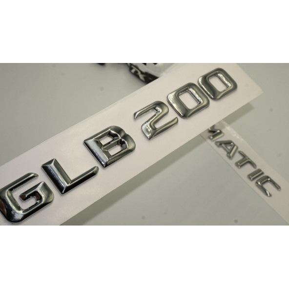 DK Benz GLB 200 4Matic Bagaj Krom Metal 3M 3D Yazı Logo