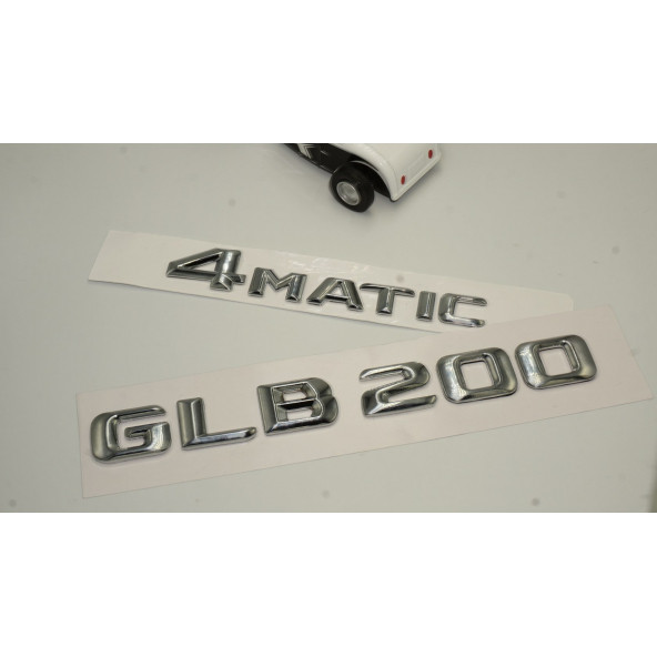 DK Benz GLB 200 4Matic Bagaj Krom Metal 3M 3D Yazı Logo - 2